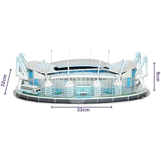 3D STADIUM PUZZLE MANCHESTER ETIHAD STADIUM GRAND UNIQUE & COLLECTIBLE MODEL ASSEMBLY BUILDING KIT FOR KIDS & ADULTS 119PCS - Image 4